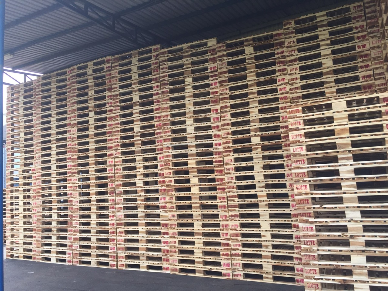 Kho pallet gỗ và nhà máy sản xuất Ưu Việt tại Đồng Nai
