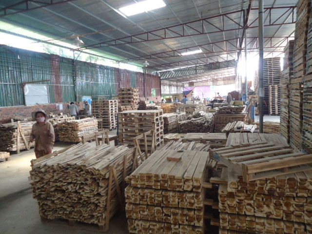 Xưởng sản xuất Pallet gỗ Ưu Việt tại Hố Nai
