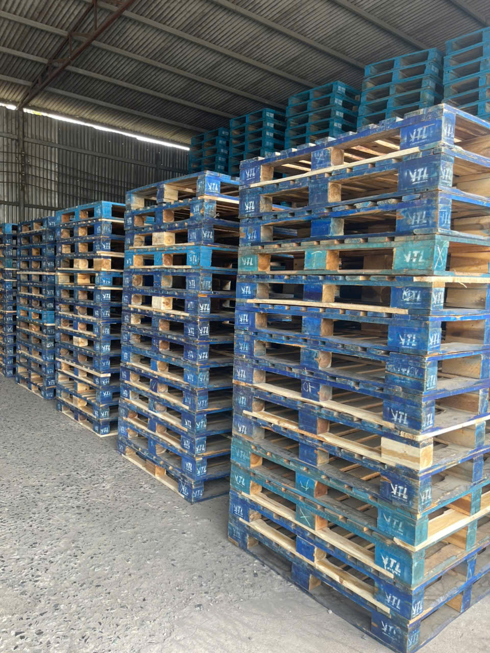 Pallet sau khi được sửa chữa