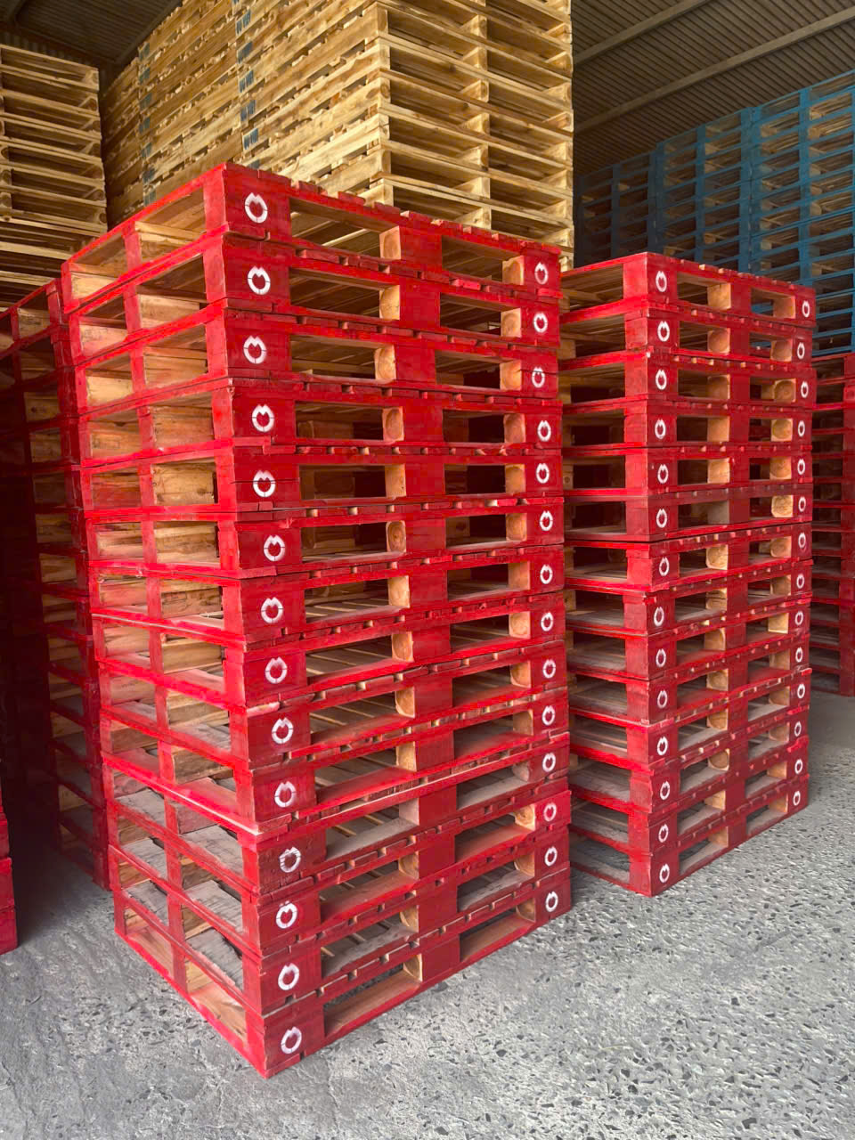 Pallet tái sinh sau sửa chữa